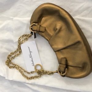 Ferragamo gold bag